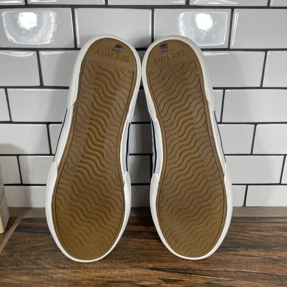 Sperry Pier Wave LTT Sneaker Womens Size 8.5 Shoes Navy Multicolor SeaCycled - Picture 8 of 13